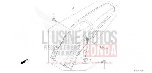 KOTFLUEGEL, HINTEN CRF150RBS de 2025